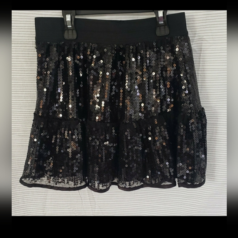 Sequined mini skirt